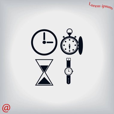 Saatler simgeler vektör