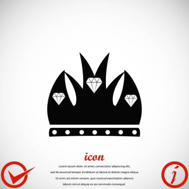 taç vektör simgesi
