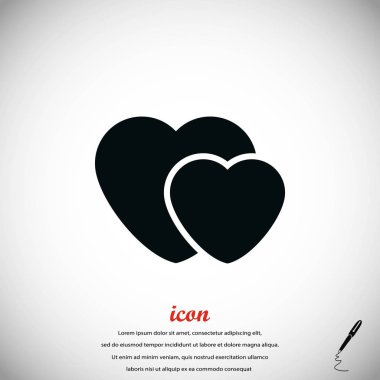 Kalp Vektörü Simgesi