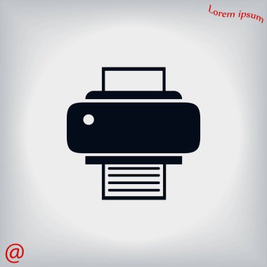 Yazıcı simgesi vektör