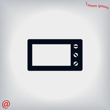 mikrodalga fırın vektör simgesi
