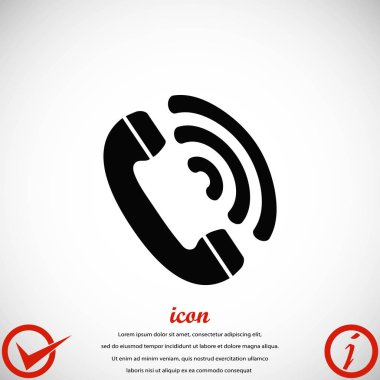 telefon alıcısı vektör simgesi