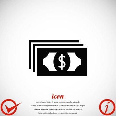 Dolar simge vektör