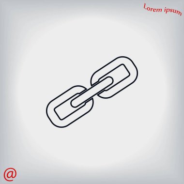 Zincir bağlantı simge vektör