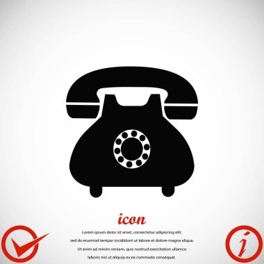 Telefon simge vektör
