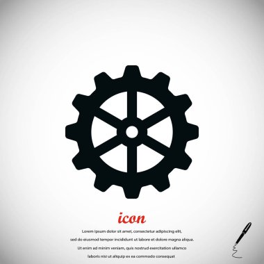 dişli simge vektör