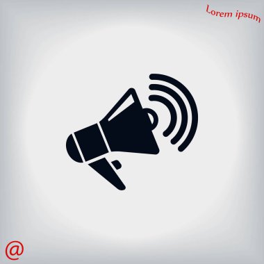 Hoparlör simgesi vektör