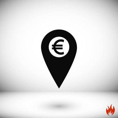 İşaret konum simgesini Euro simgesi