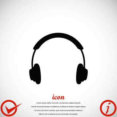 Kulaklık simge vektör