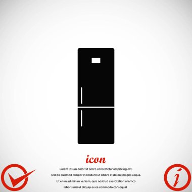 Buzdolabı simge vektör