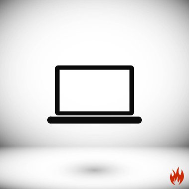 Dizüstü bilgisayar Simgesi Vektörü