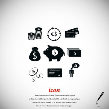 Finans ve para simgesi