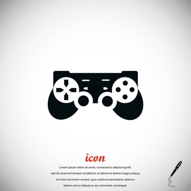 Oyun çubuğu simgesi. Vektör çizim