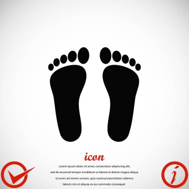 Ayak vektör simgesi