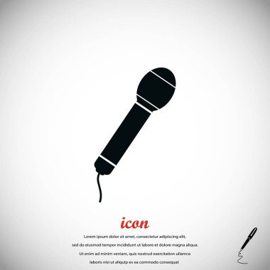 Mikrofon vektör simgesi