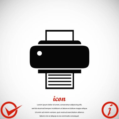 Yazıcı simgesi vektör