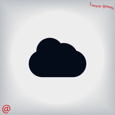 bulut vektör simgesi