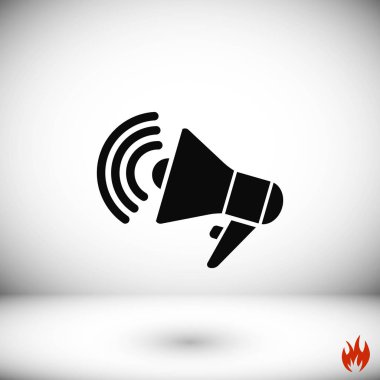 Hoparlör simgesi vektör