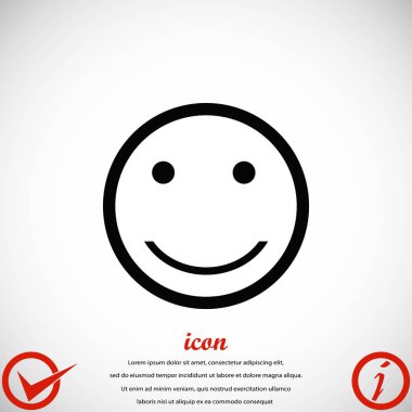 gülümsüyor simge vektör