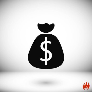 Para çantası işareti simgesi