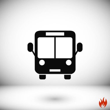 otobüs simge vektör