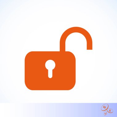 asma kilit simgesi vektör