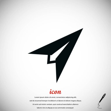 Uçak simge vektör