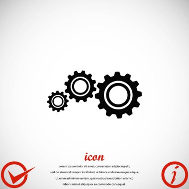 dişli simge vektör