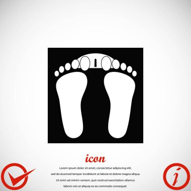 ayak izleri simge vektör