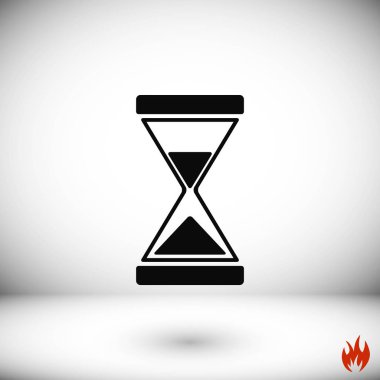 kum saati simgesi vektör