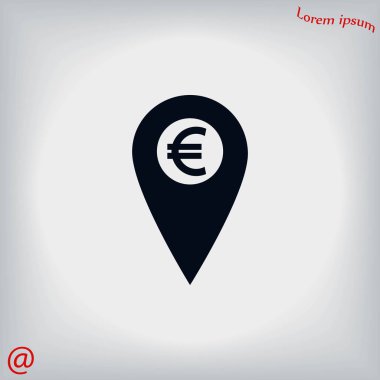 İşaret konum simgesini Euro simgesi