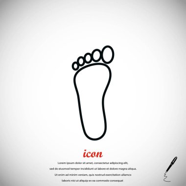 Ayak vektör simgesi