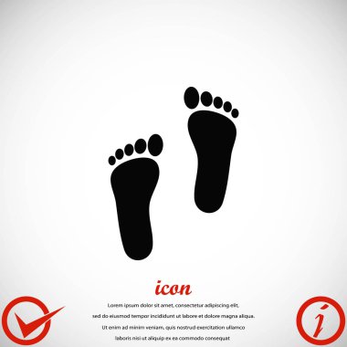 Ayak vektör simgesi