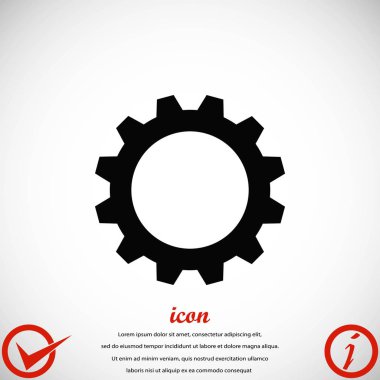 dişli simge vektör