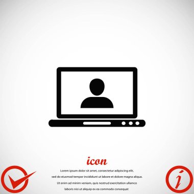 dizüstü bilgisayar, kullanıcı simgesi