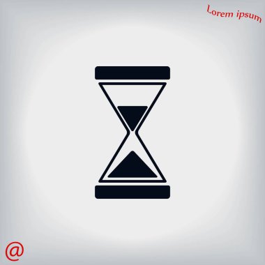 kum saati simgesi vektör