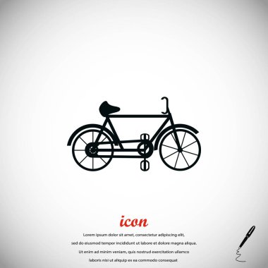 Bisiklet vektör simgesi