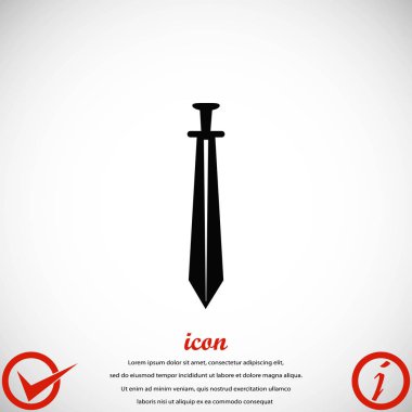 kılıç simge vektör