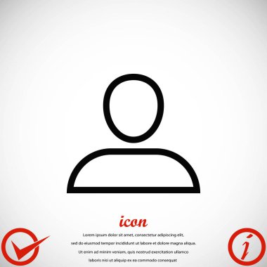 Kullanıcı simge vektör