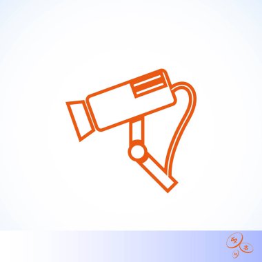 Gözetim kamerası vektör simgesi