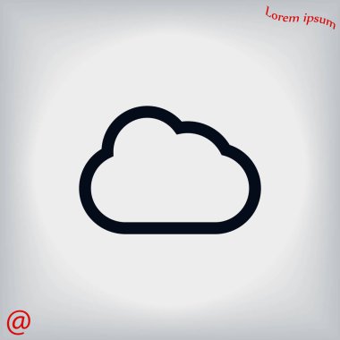 bulut vektör simgesi