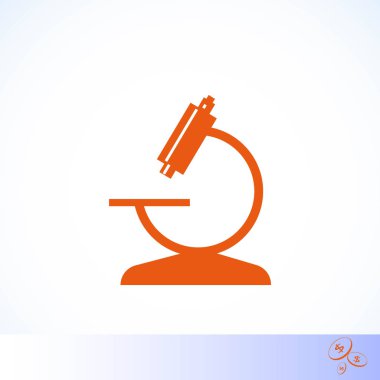 Mikroskop simge vektör