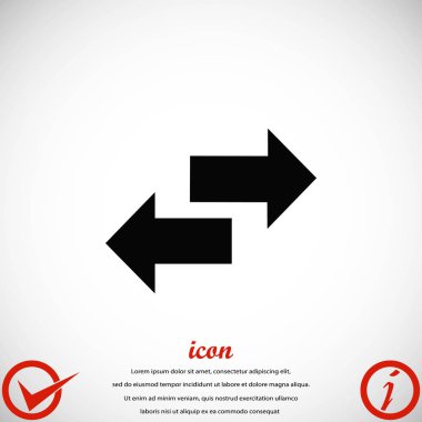 Geri dönüşüm vektör simgesi