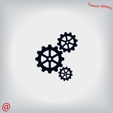 dişli simge vektör