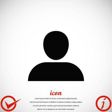 Kullanıcı simge vektör