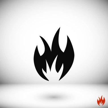 Yangın simge vektör