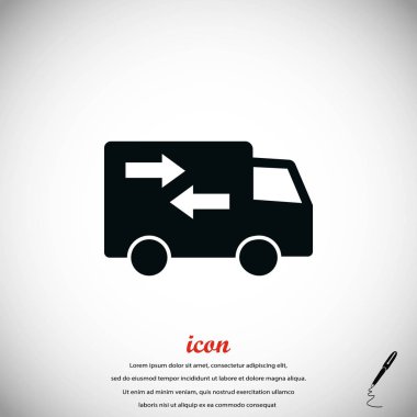 Teslimat vektör simgesi