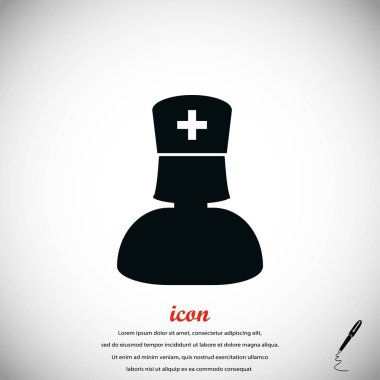 Hemşire simge vektör