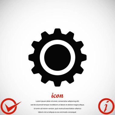 dişli simge vektör