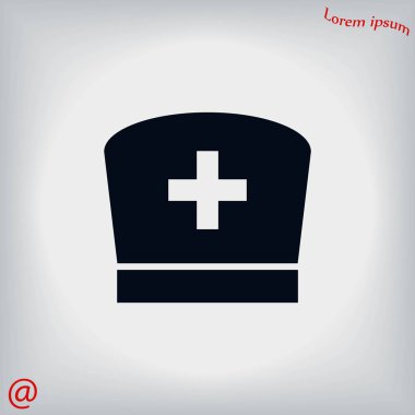 Düz hemşire simgesi